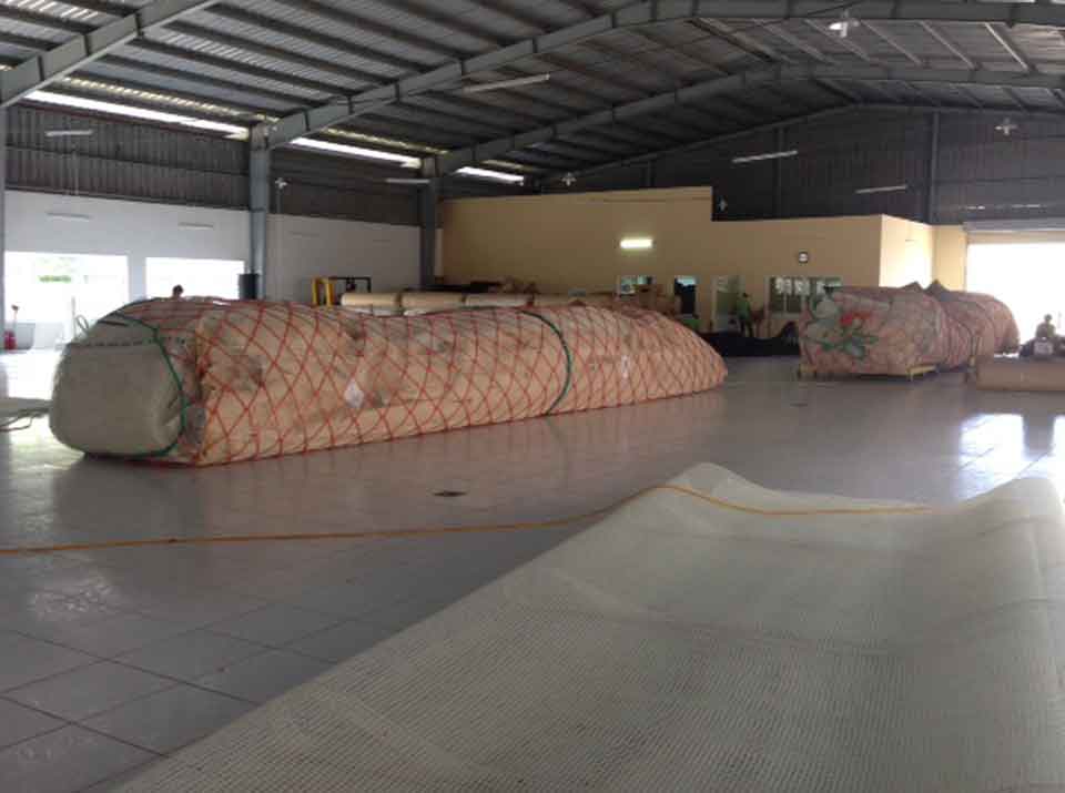 Baled KGrid nets ready for despatch