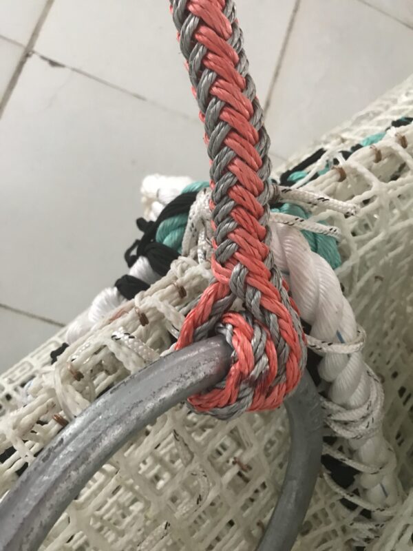 Braided splice joining KGrid mesh panels